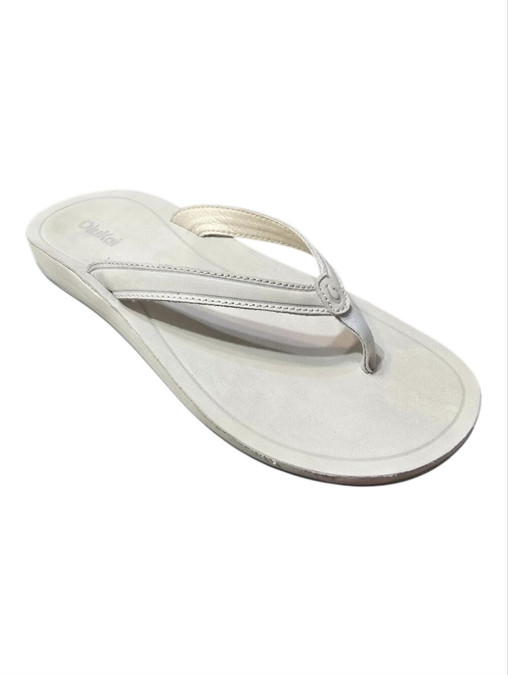 OluKai Women's Southshore Leather Flip Flop Sandals